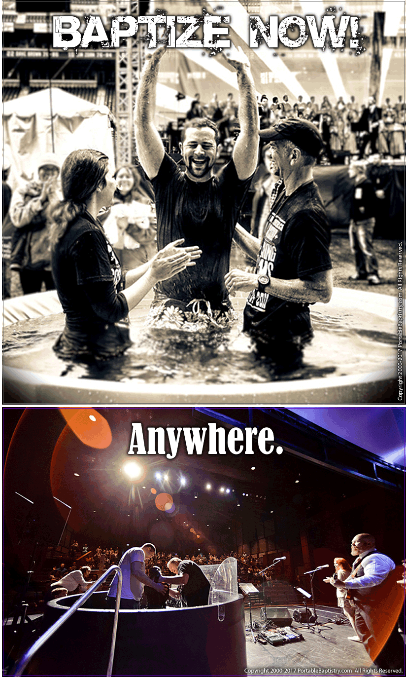 Baptize Anywhere with The Portable Baptistry